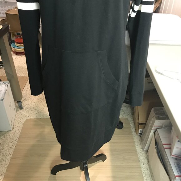 Women's Soho by NYC black Hoodie sweatshirt dress Size M - Picture 5 of 8